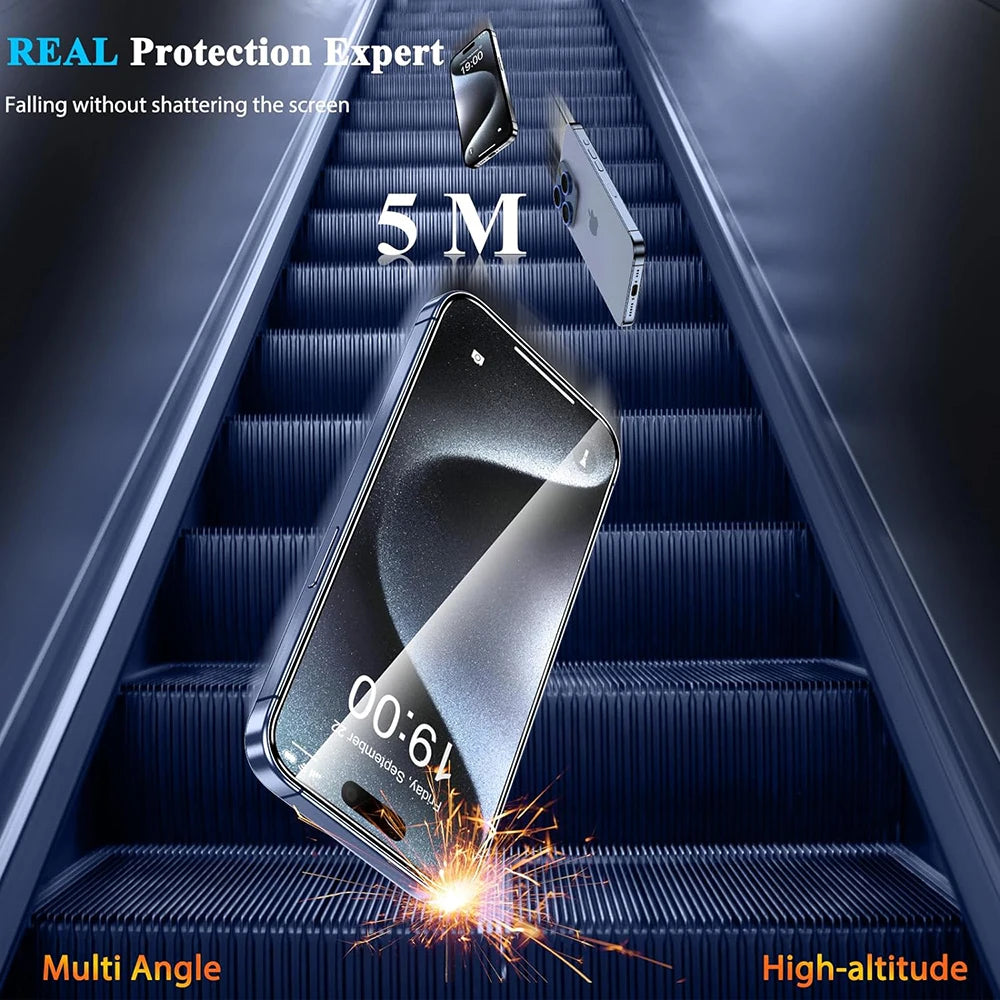 4Pcs Tempered Glass for  16 15 14 13 12 11 Pro Max Screen Protector for  7 8 plus X XS Max XR Protective Glass Film